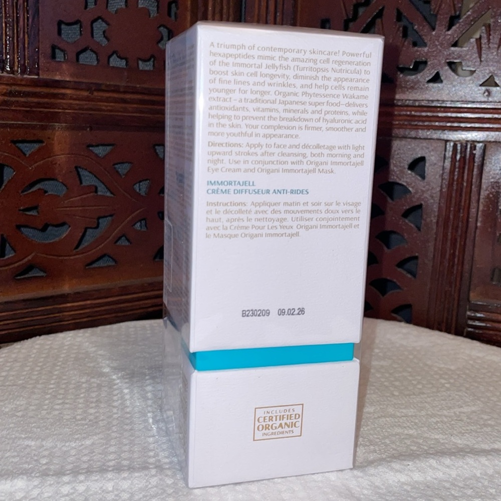 NIB ORIGANI IMMORTAJELL Wrinkling Diffusing Cream.  50ml.  1.69 US fl. oz. - Picture 5 of 6